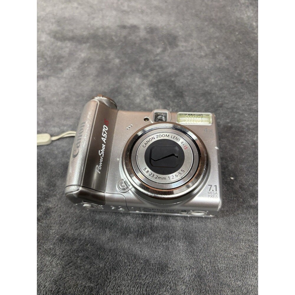 Canon PowerShot A570 IS Digital Camera 7.1MP 4x Optical Zoom For Parts/Repair